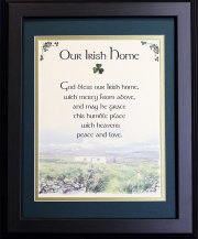 Irish Home Blessing - God Bless Our Irish Home - 11x14