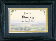 Fluent Blarney Spoken Here - 5x7 Blessing - Green Landscape