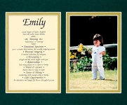 8x10 First Name Meaning (Double Matte)