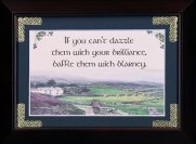 If You Can't Dazzle Them... - 5x7 Blessing - Walnut Landscape Frame
