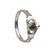 May - Emerald Birthstone Claddagh Ring