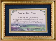 Old Irish Curse - 5x7 Blessing - Gold Landscape