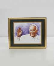 Pope Francis I Framed Watercolor Print 11x14