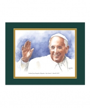 Pope Francis I Watercolor Print 11x14