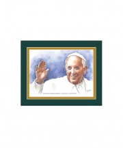 Pope Francis I Watercolor Print 8x10