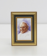 Pope Saint John XXIII  Framed Watercolor Print 5x7