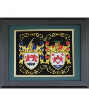 Framed Double Embroidery Coat-of-Arms