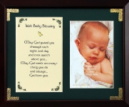 Irish Baby Blessing - May God Guard You - 8x10 Photo Blessing