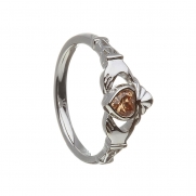 November - Citrine Birthstone Claddagh Ring