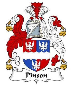 British/P/Pinson-or-Pynson-Crest-Coat-of-Arms