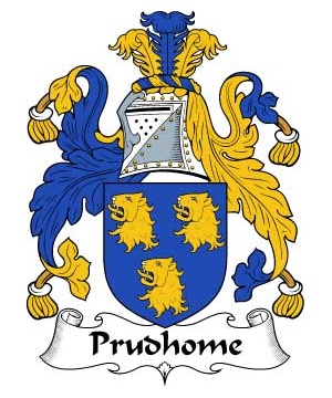 British/P/Prudhome-Crest-Coat-of-Arms