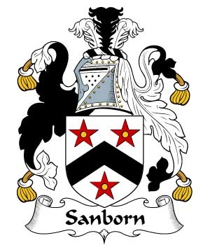 British/S/Samborne-or-Sanborn-Crest-Coat-of-Arms