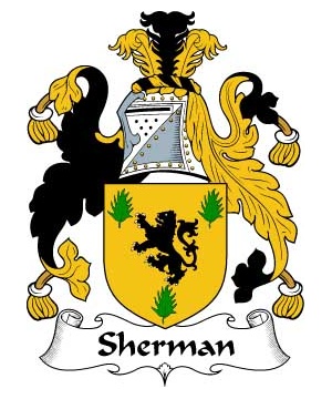 British/S/Sherman-Crest-Coat-of-Arms