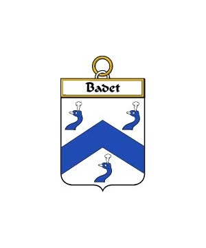 French/B/Badet-Crest-Coat-of-Arms