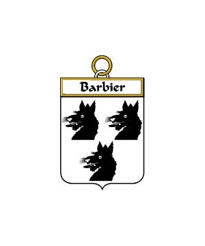 French/B/Barbier-Crest-Coat-of-Arms