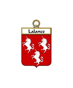 French/L/Lalance-(Lance-de-la)-Crest-Coat-of-Arms