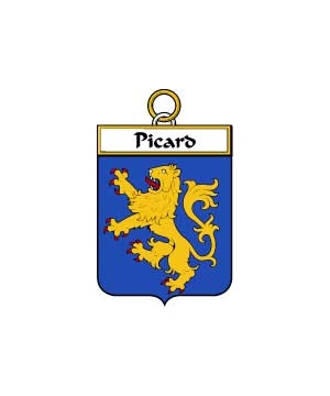 French/P/Picard-Crest-Coat-of-Arms