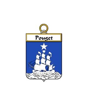 French/P/Pouget-Crest-Coat-of-Arms