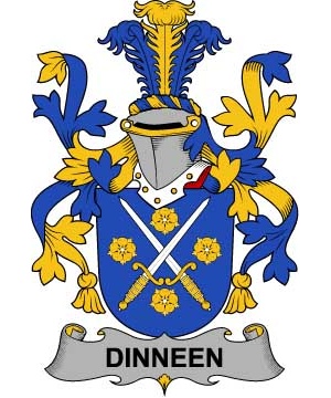 Irish/D/Dinneen-or-O'Dinneen-Crest-Coat-of-Arms