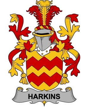 Irish/H/Harkins-or-O'Harkin-Crest-Coat-of-Arms