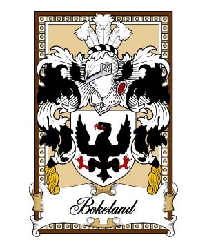 Scottish-Bookplates/B/Bokeland-Crest-Coat-of-Arms