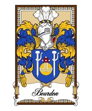 Scottish-Bookplates/B/Bourdon-Crest-Coat-of-Arms