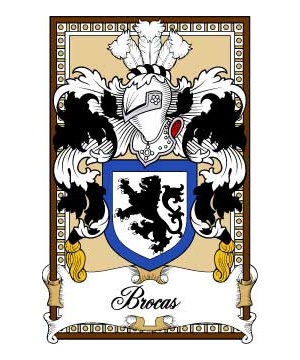 Scottish-Bookplates/B/Brocas-Crest-Coat-of-Arms