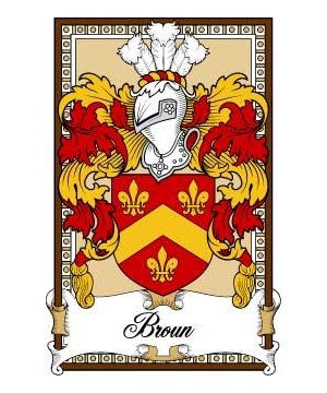 Scottish-Bookplates/B/Broun-Crest-Coat-of-Arms