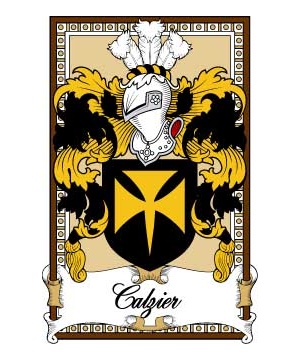 Scottish-Bookplates/C/Calzier-Crest-Coat-of-Arms