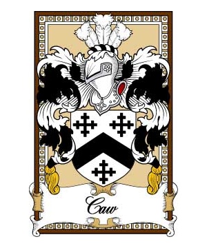 Scottish-Bookplates/C/Caw-Crest-Coat-of-Arms