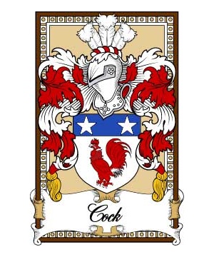 Scottish-Bookplates/C/Cock-Crest-Coat-of-Arms