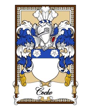 Scottish-Bookplates/C/Cocke-Crest-Coat-of-Arms