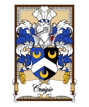 Scottish-Bookplates/C/Craigie-or-Craig-Crest-Coat-of-Arms