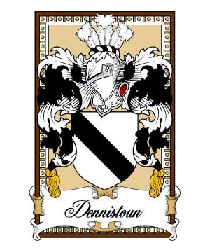 Scottish-Bookplates/D/Dennistoun-Crest-Coat-of-Arms