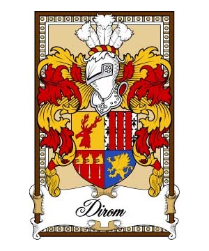 Scottish-Bookplates/D/Dirom-Crest-Coat-of-Arms