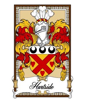 Scottish-Bookplates/H/Hartsyde-or-Hartside-Crest-Coat-of-Arms