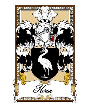 Scottish-Bookplates/H/Heron-Crest-Coat-of-Arms