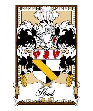 Scottish-Bookplates/H/Hood-(Berwick)-Crest-Coat-of-Arms