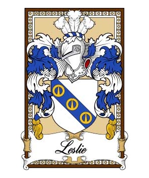 Scottish-Bookplates/L/Leslie-Crest-Coat-of-Arms