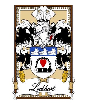 Scottish-Bookplates/L/Lockhart-Crest-Coat-of-Arms