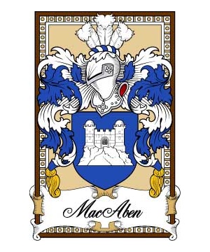 Scottish-Bookplates/M/MacAben-Crest-Coat-of-Arms