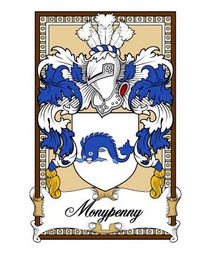 Scottish-Bookplates/M/Monypenny-(Fife)-Crest-Coat-of-Arms