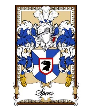 Scottish-Bookplates/S/Spens-(Fife)-Crest-Coat-of-Arms