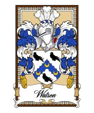 Scottish-Bookplates/W/Watson-(Dunse-Scotland)-Crest-Coat-of-Arms