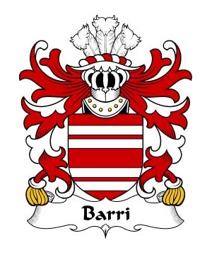 Welsh/B/Barri-(Manorbier-Castle-Pembrokeshire)-Crest-Coat-of-Arms