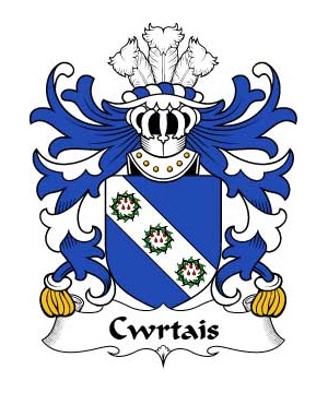 Welsh/C/Cwrtais-(Courteys-Curthoyse-Curtis)-Crest-Coat-of-Arms