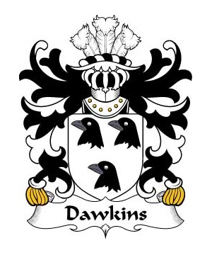 Welsh/D/Dawkins-(of-Laugharne-Carmarthenshire)-Crest-Coat-of-Arms