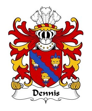 Welsh/D/Dennis-(or-DENNYS-DENEYS-Glamorgan)-Crest-Coat-of-Arms