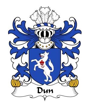 Welsh/D/Dun-(or-DONNE-Sir-Daniel)-Crest-Coat-of-Arms