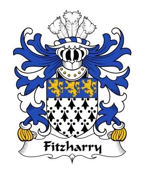 Welsh/F/Fitzharry-(of-Wales)-Crest-Coat-of-Arms